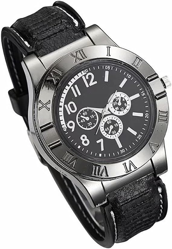 ๐ฅโ Military USB Lighter Watch for Men โ Windproof, Rechargeable & Stylish Gift ๐