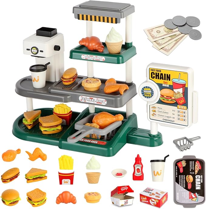 ๐ Food Set for Kids โ 71pcs Pretend Play Kitchen Toy | Fun & Learning Gift ๐
