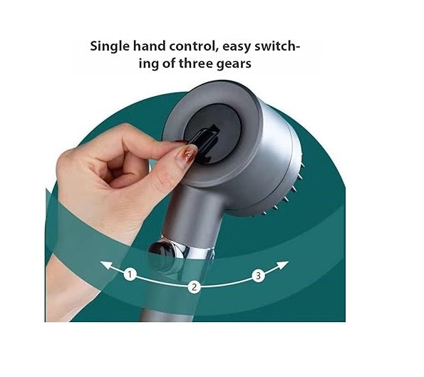 🚿 3 Modes High-Pressure Shower Head 💦 | Massage Spa Bath 🛁✨